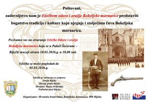 Pozivnica - Izlozba odore i oruzje Bokeljske mornarice